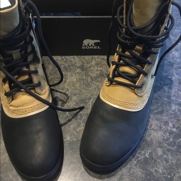 ♥️Sorel❤️NEW❤️duck boots in elk and black sz10 &11 - Picture 5 of 7